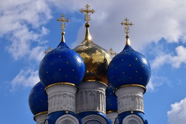 Голубые купола храм Рязани