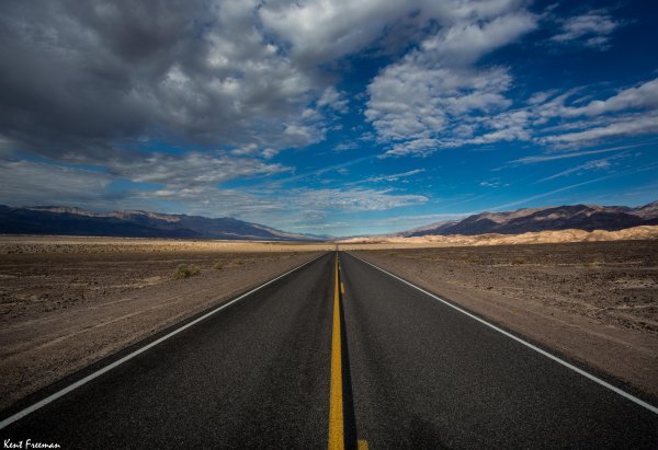 Дорога в степи США