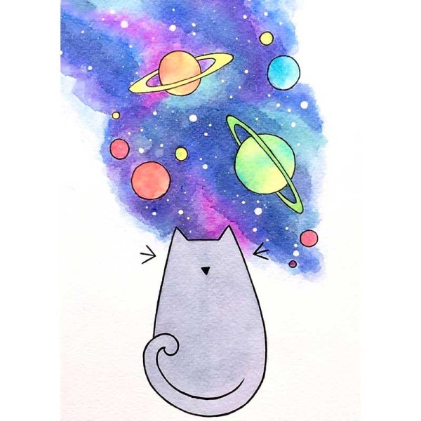 Космос карандашом