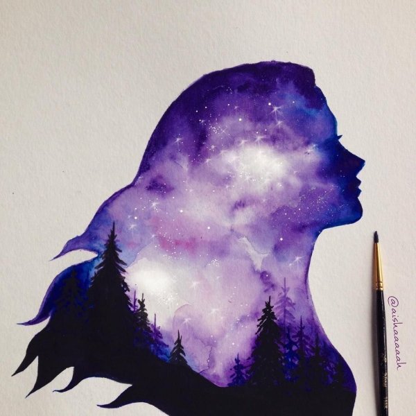 Звездное небо рисунок