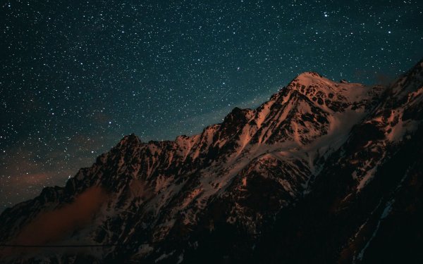 Звездное небо в горах