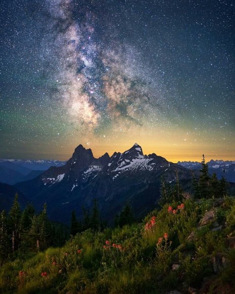 Домбай звездное небо