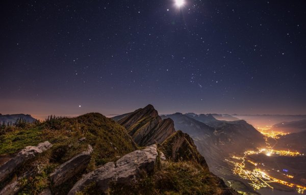 Ночная природа горы