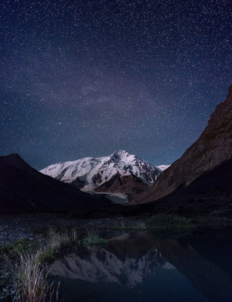 Ночное небо в горах