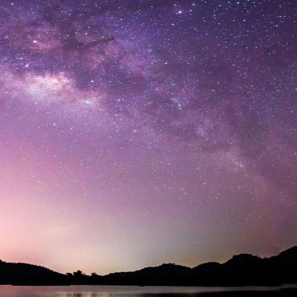 Перелив ночное небо