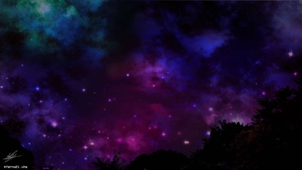 Фантастическое ночное небо