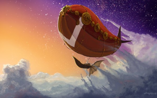 Красивый дирижабль