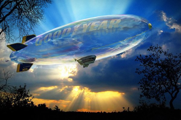 Летающие корабли дирижабль стимпанк