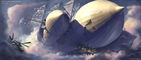 Led Zeppelin дирижабль арт