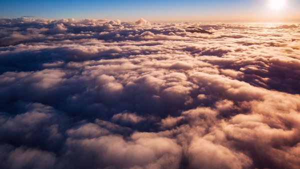 Облака вид сверху