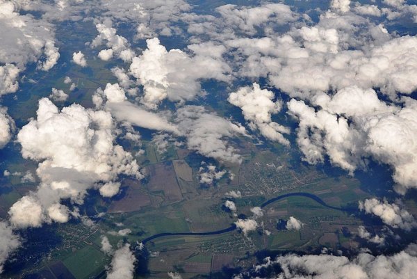 Облака вид сверху