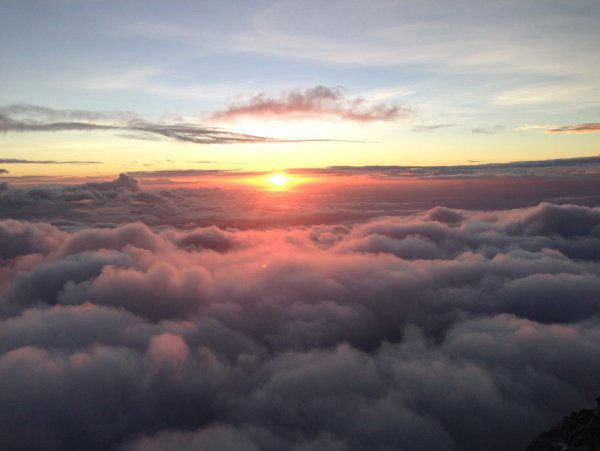 Закат над облаками