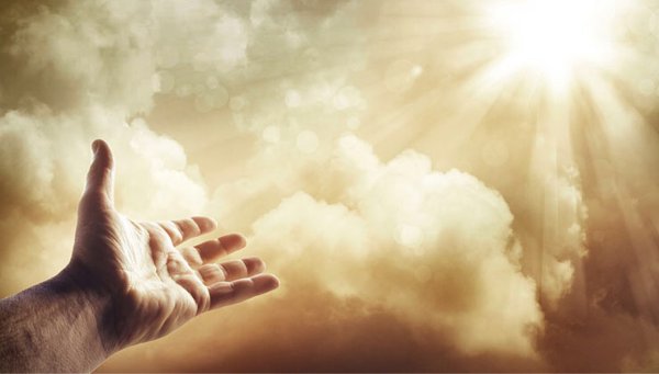 Рука тянется к свету