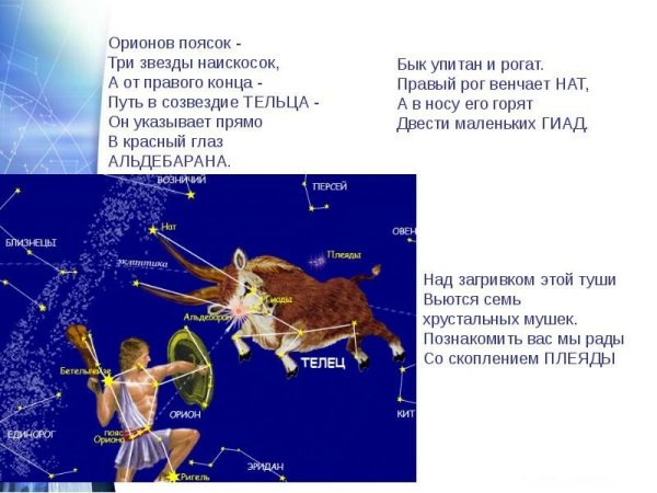 Созвездие Телец звезда Альдебаран