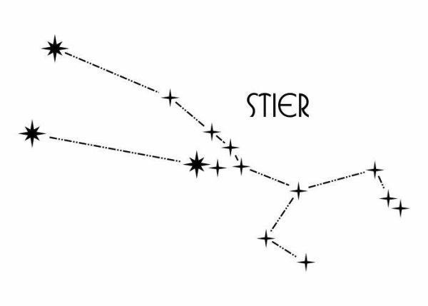Созвездие тельца на небе схема