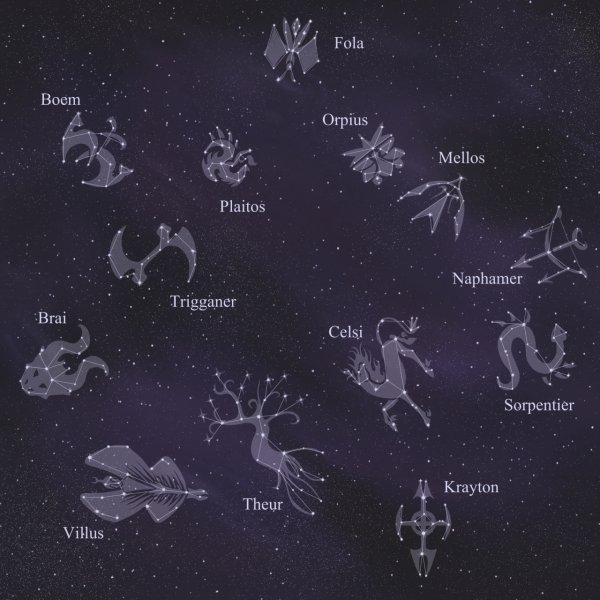 Созвездие Кассиопея и малая Медведица