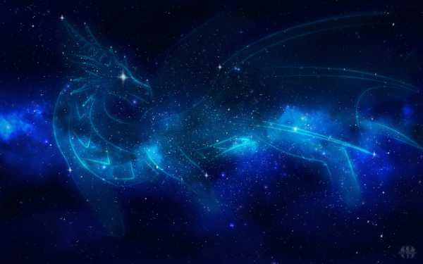 Созвездие дракон и малая Медведица