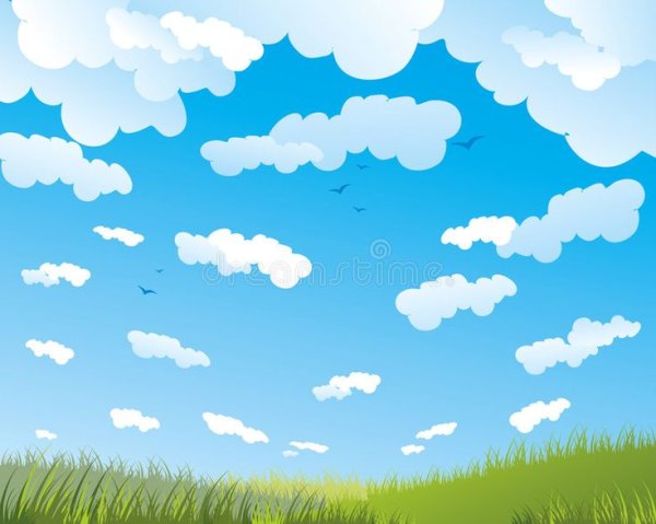 Дневное небо вектор