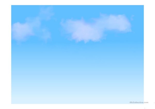 Нежно голубое небо