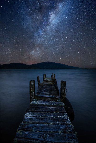 Ночное море и звезды