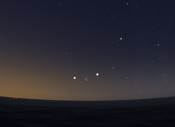 Венера на ночном небе