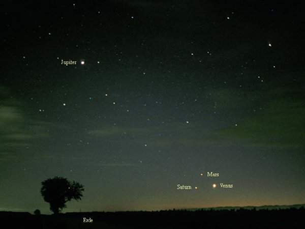 Планета Венера вечерняя звезда