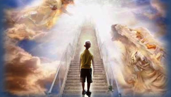 Человек на лестнице в небо