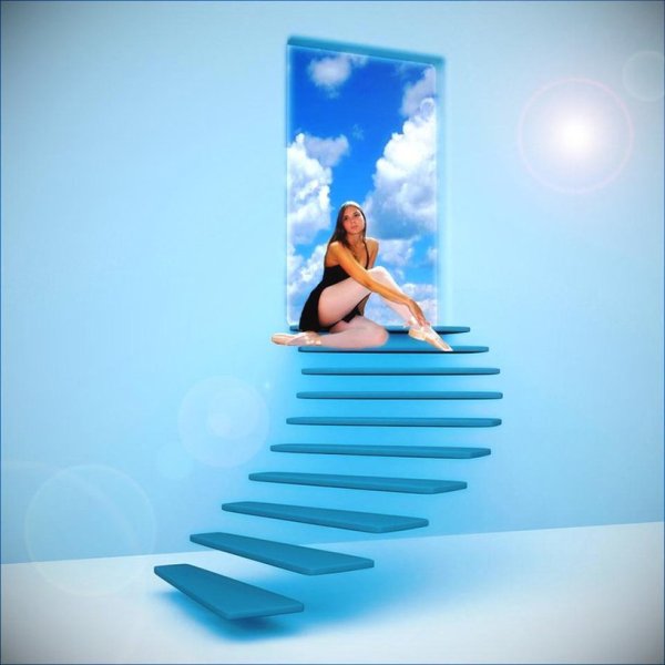 Ангел на лестнице в небо