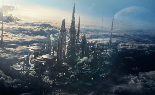 Планета Корусант небоскребы