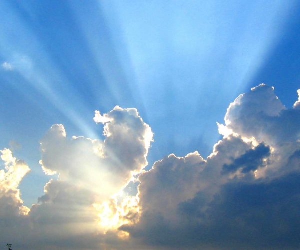 Sun clouds is behind there always the