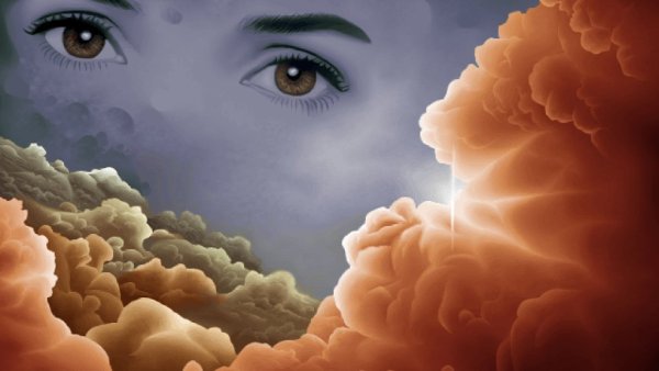 Глаза на фоне неба