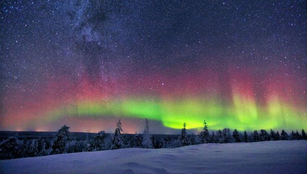 Северный полюс ночью