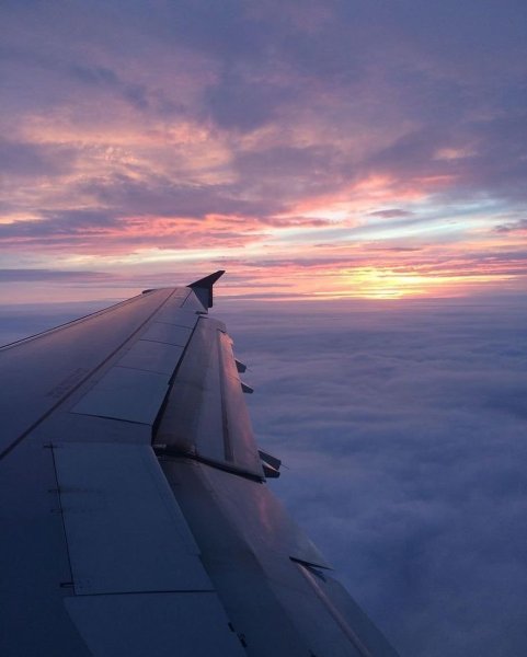 Вид из окна самолета