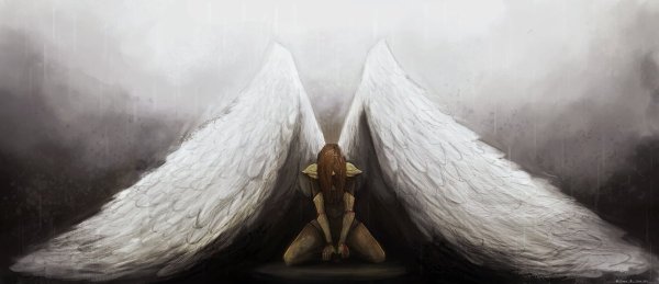 Человек с охровыми крыльями