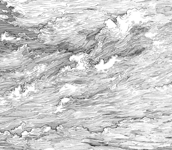 Облака карандашом