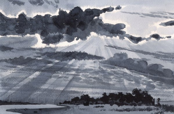 Облака штриховка