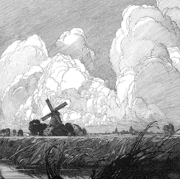 Облака простым карандашом