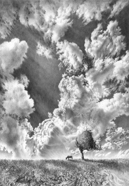 Облака простым карандашом