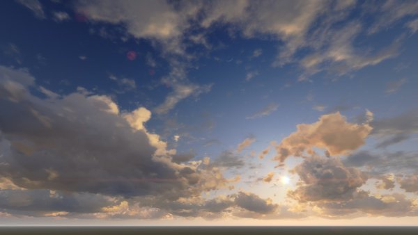 Красивое небо панорама