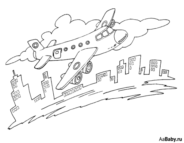 Самолет для раскрашивания