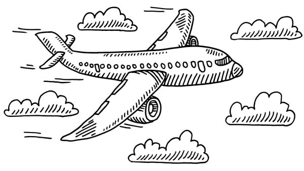 Самолеты. Раскраска