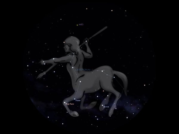 А Центавра в созвездии кентавра