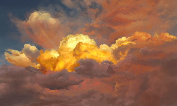 Небо из кабины самолета