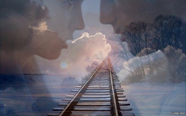 Эстетика голубая горизонтальная