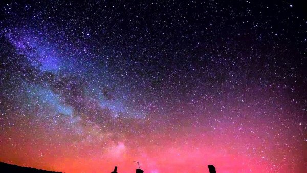 Звездное небо закат