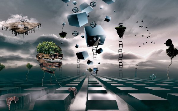 Девушка летит