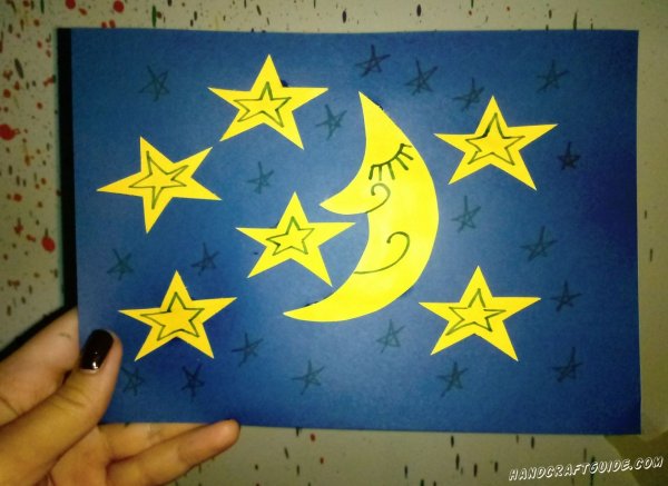 Аппликация на тему звезды