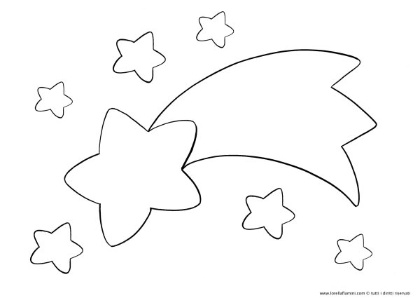 Кометы и звезды для вырезания