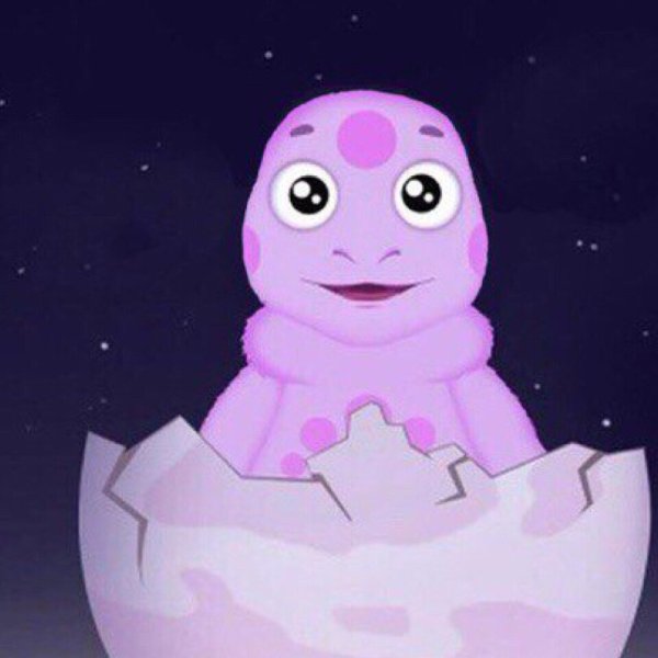 Лунтик в круглой рамке