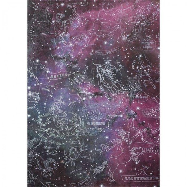 Звездное небо акварель